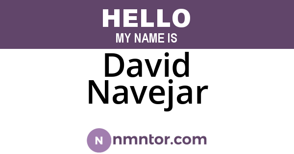 David Navejar