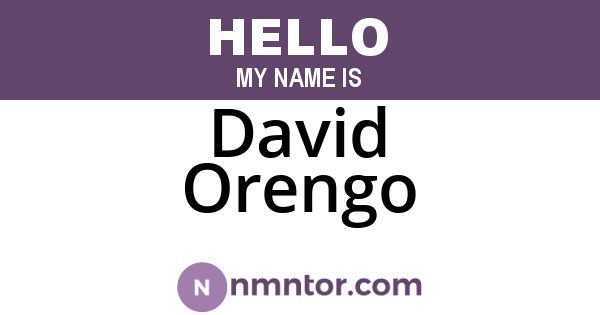 David Orengo