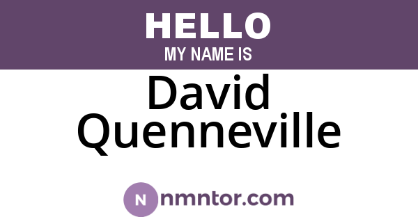 David Quenneville