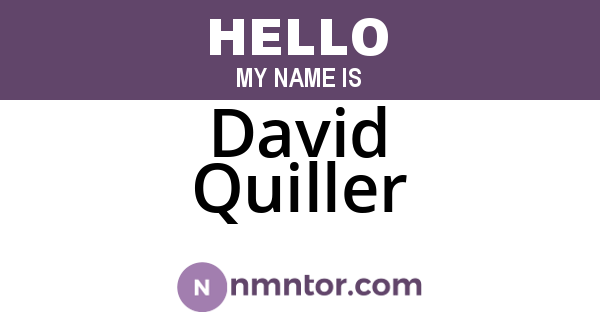 David Quiller