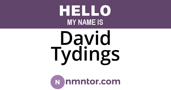 David Tydings