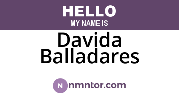 Davida Balladares