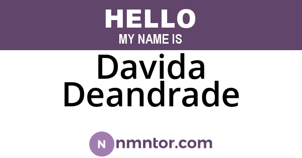 Davida Deandrade