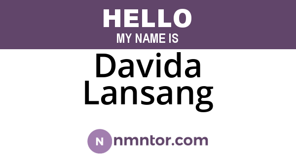 Davida Lansang