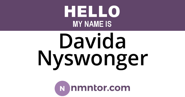 Davida Nyswonger