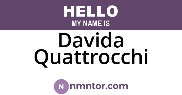 Davida Quattrocchi