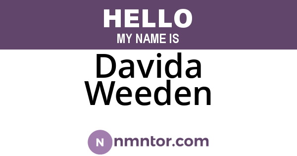 Davida Weeden