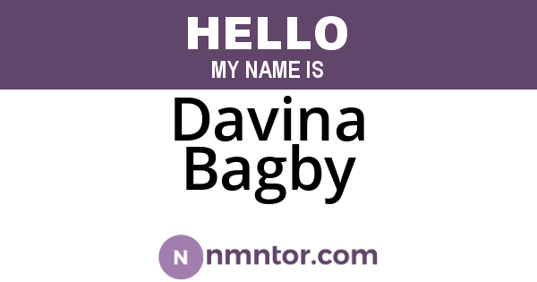 Davina Bagby