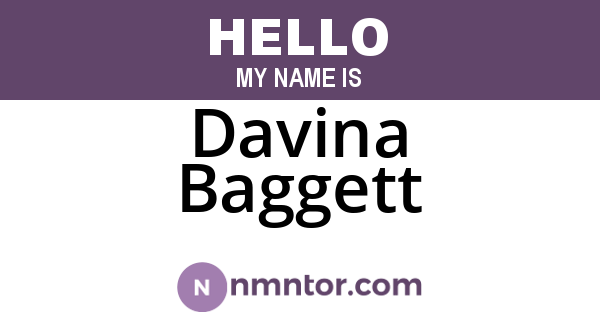 Davina Baggett