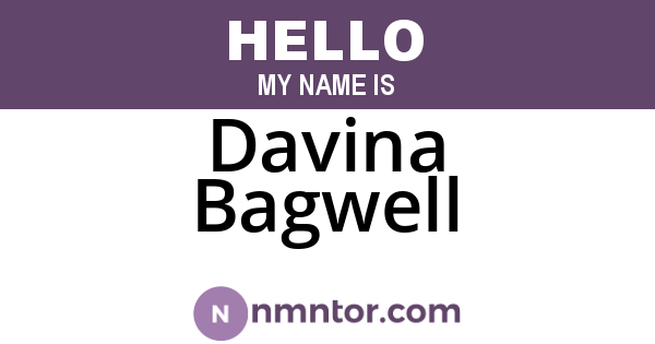 Davina Bagwell