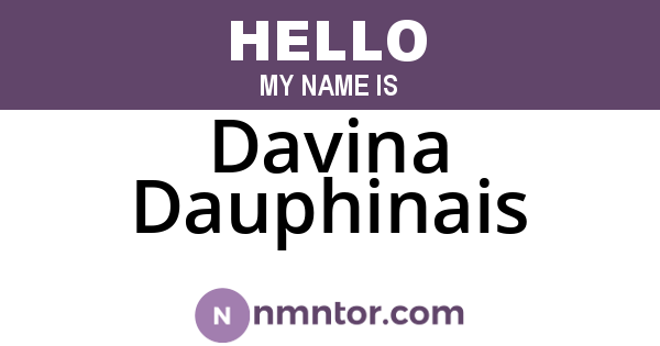 Davina Dauphinais