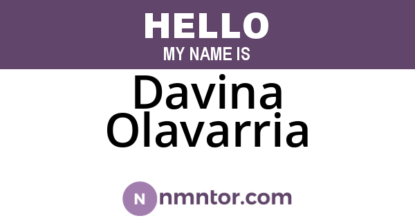 Davina Olavarria