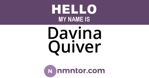 Davina Quiver