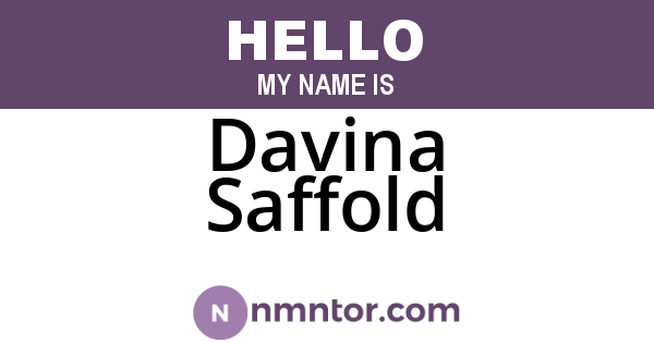Davina Saffold
