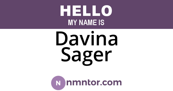 Davina Sager