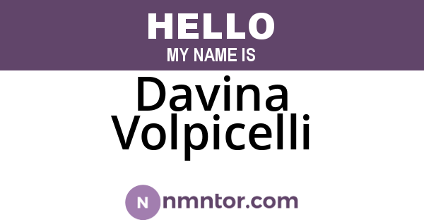 Davina Volpicelli