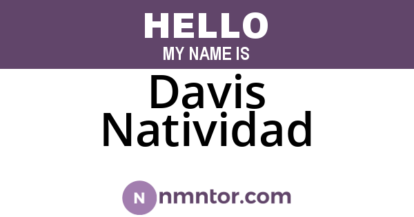 Davis Natividad