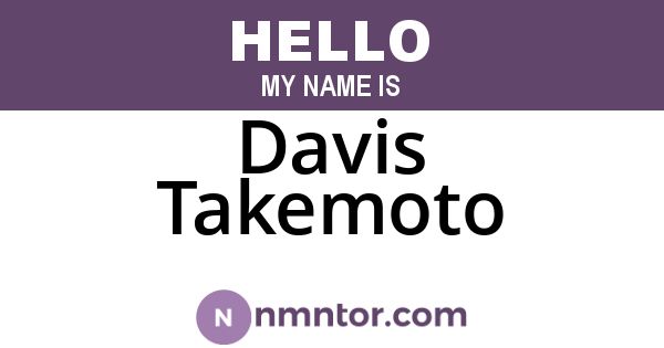 Davis Takemoto