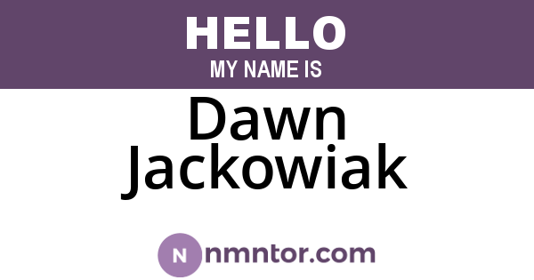 Dawn Jackowiak