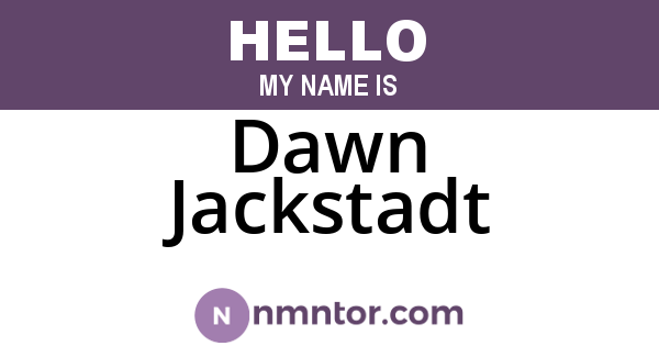 Dawn Jackstadt