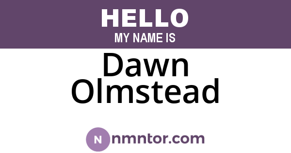 Dawn Olmstead