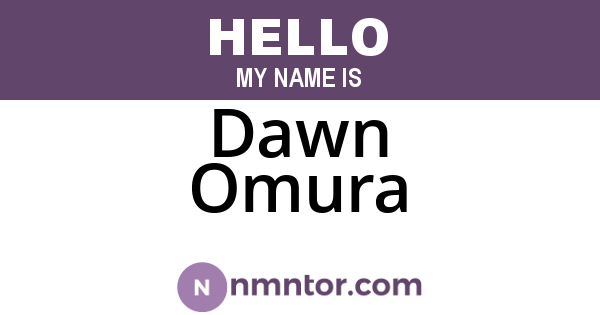 Dawn Omura