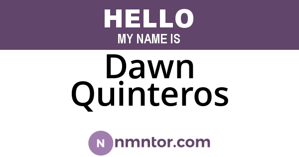 Dawn Quinteros
