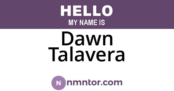 Dawn Talavera