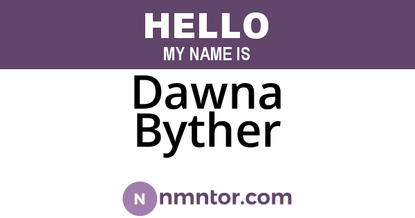 Dawna Byther
