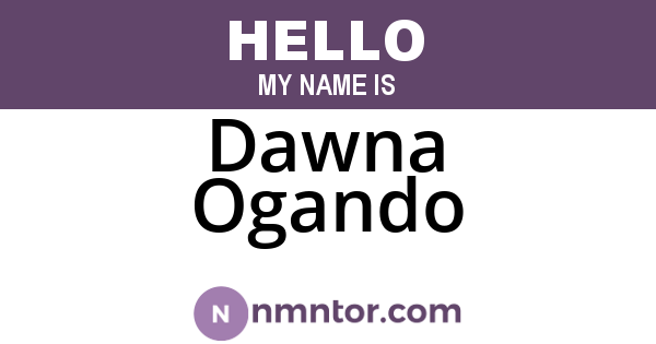 Dawna Ogando