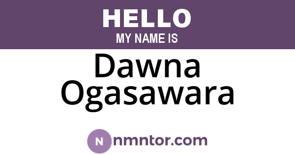 Dawna Ogasawara