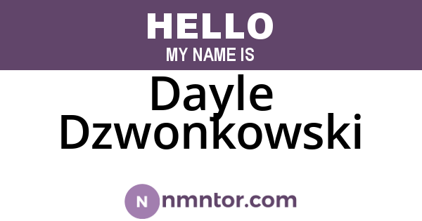 Dayle Dzwonkowski