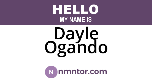 Dayle Ogando