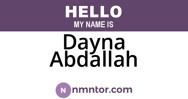 Dayna Abdallah