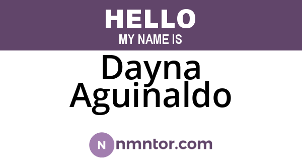 Dayna Aguinaldo