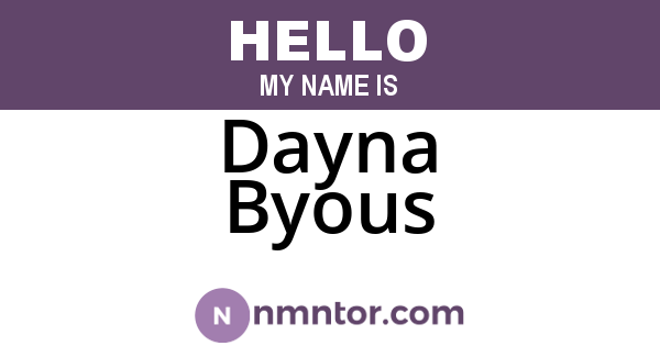 Dayna Byous