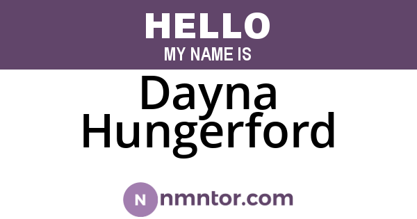 Dayna Hungerford