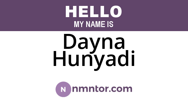 Dayna Hunyadi