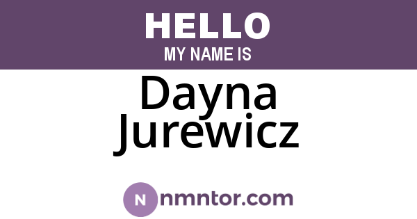 Dayna Jurewicz