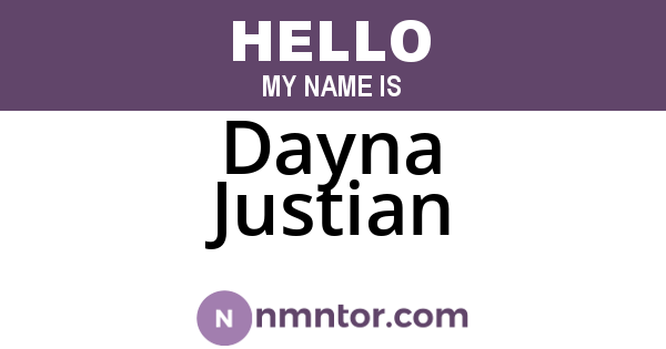 Dayna Justian
