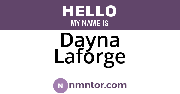 Dayna Laforge