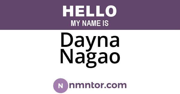 Dayna Nagao