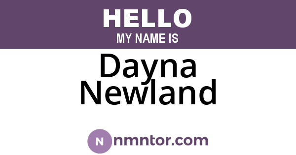 Dayna Newland