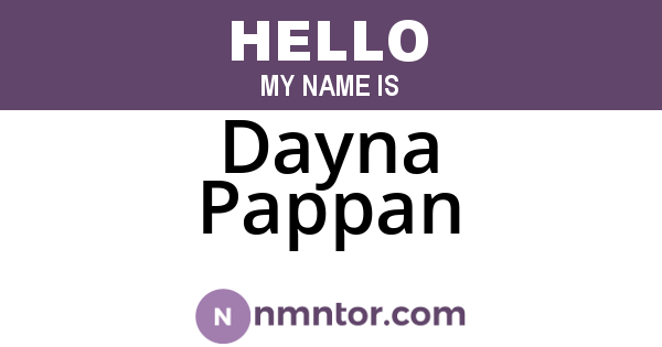 Dayna Pappan