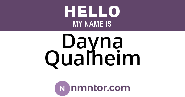 Dayna Qualheim