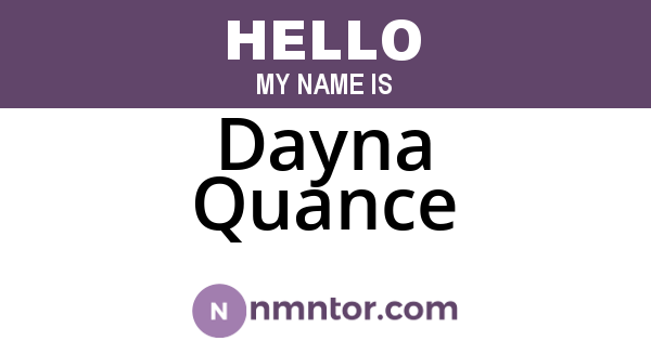Dayna Quance