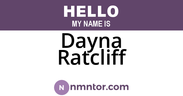 Dayna Ratcliff