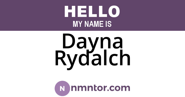 Dayna Rydalch