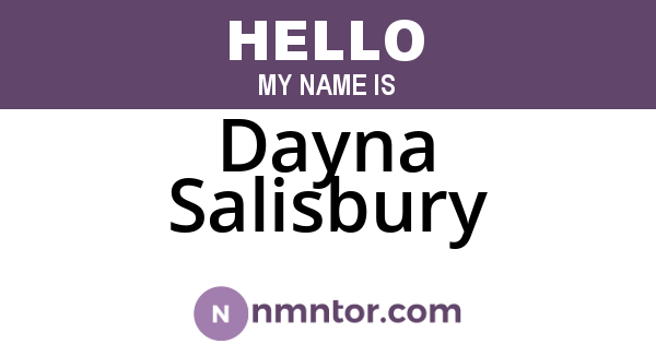 Dayna Salisbury