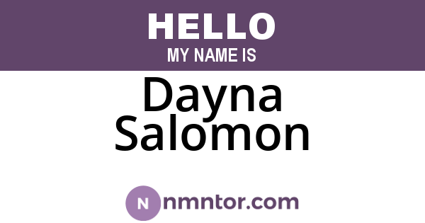 Dayna Salomon